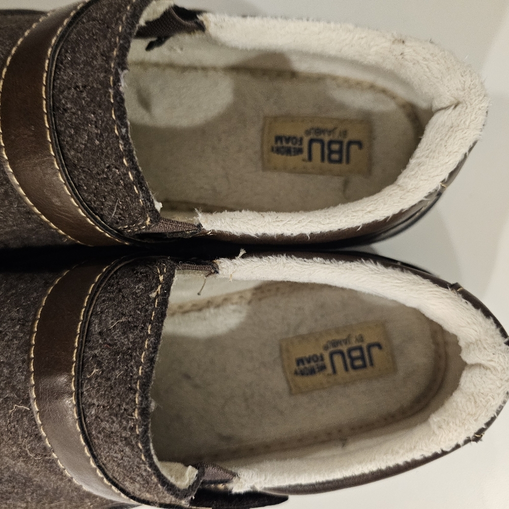 Jbu Womans Blakely Memory Foam Size 9m Brown Slip… - image 8
